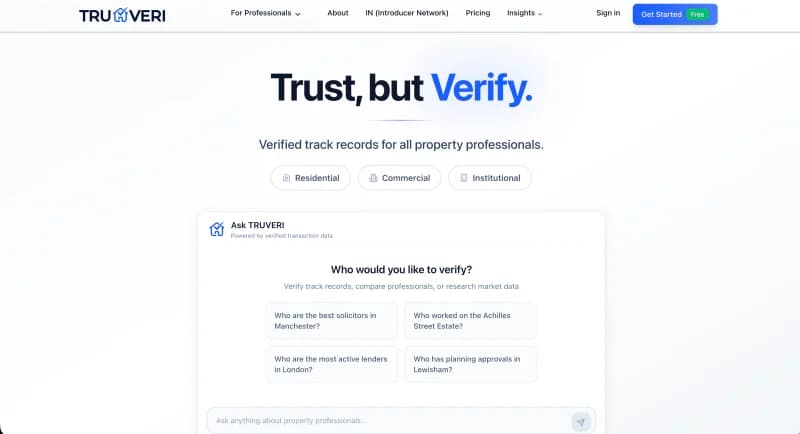 TRUVERI portfolio preview